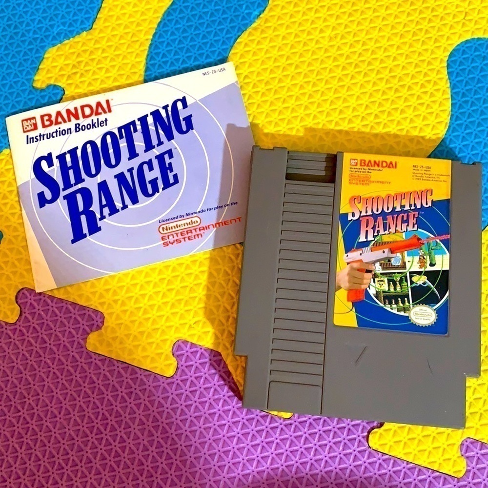 Vintage 80s Nintendo shooting range by Bandai NES ZS USA Game